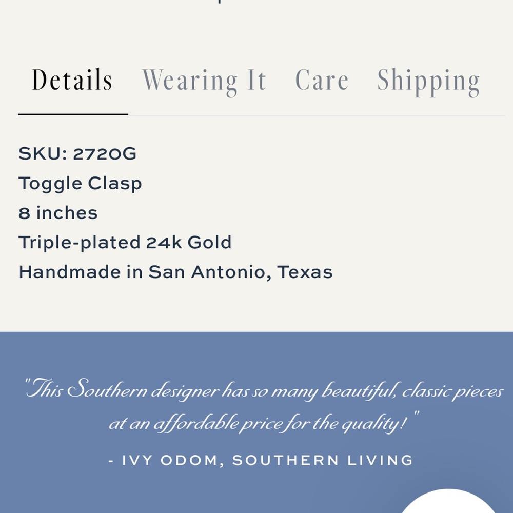 Susan Shaw Triple Strand Double Link
Chain Bracelet-Gold - Picture 6 of 8
